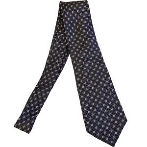 𝅺NEIMAN Marcus Blue Print Silk Tie